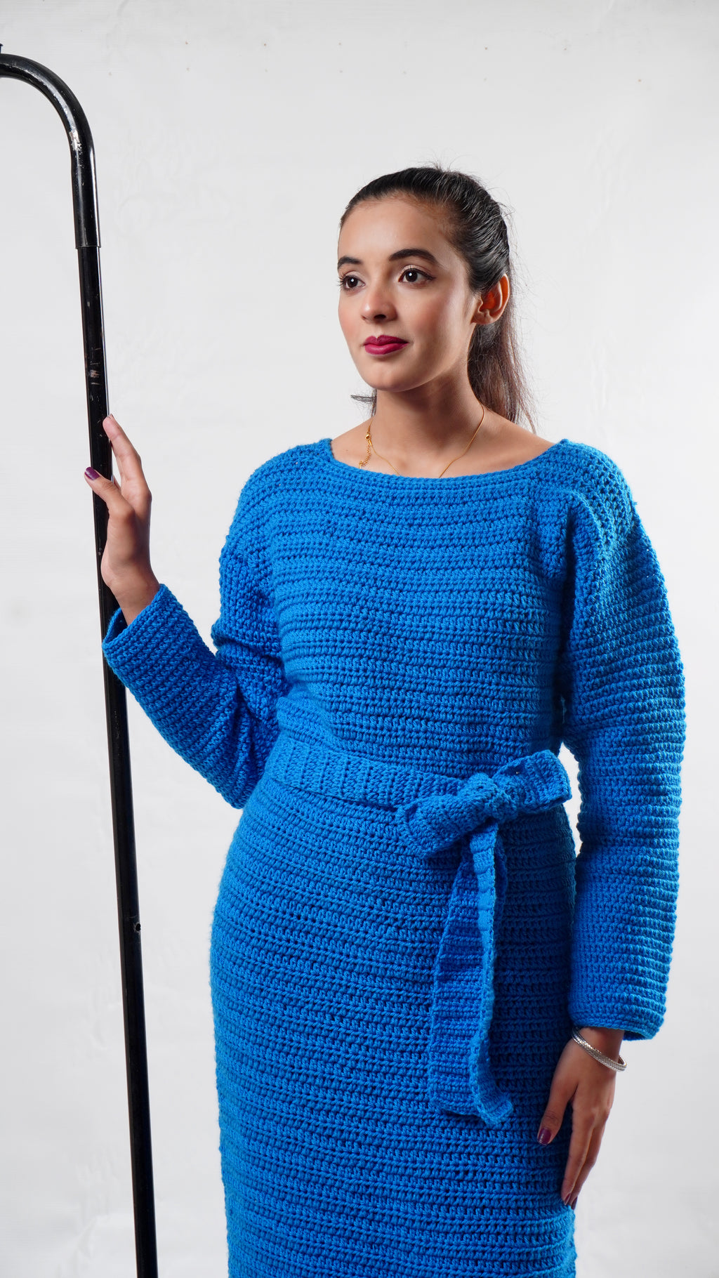 Azure Tie Knit Dress